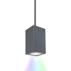 Cube Arch 1-Light LED Pendant in Graphite