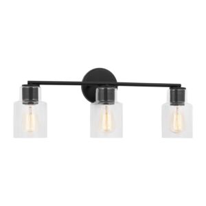 Sayward 3-Light Bathroom Vanity Light in Midnight Black