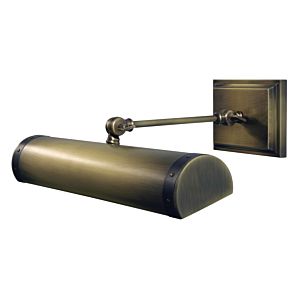 Steamer 2-Light Picture Light in Antique Brass with Mahogany Bronze accents