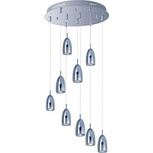 ET2 Bullet 9 Light Pendant in Polished Chrome