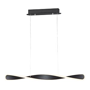 Pirouette 1-Light LED Pendant in Black