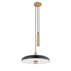 Plummet 1-Light LED Pendant in Patina Brass