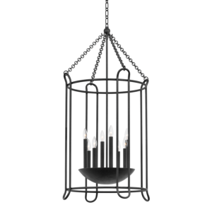 Lassen 8-Light Lantern in Black Iron