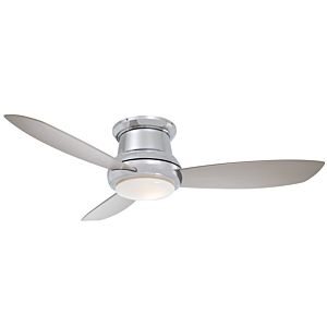 Minka Aire Concept II 52 Inch LED Flush Mount Ceiling Fan in Polished Nickel