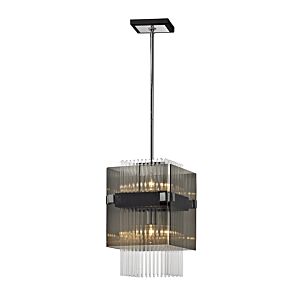 Apollo 2-Light Pendant in Dark Bronze Polished Chrome