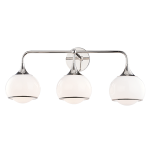 Mitzi Reese 3-Light Wall Sconce in Polished Nickel