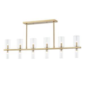 Mitzi Tabitha 12 Light Kitchen Island Light in Aged Brass