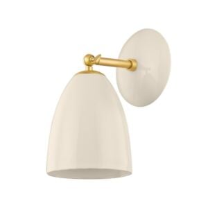 Kirsten 1-Light Wall Sconce in Aged Brass