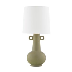 Rikki 1-Light Table Lamp in Aged Brass