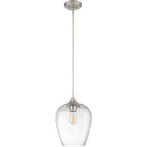Quoizel Towne 10 Inch Pendant Light in Brushed Nickel