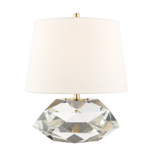  Henley Diamond Table Lamp in Aged Brass