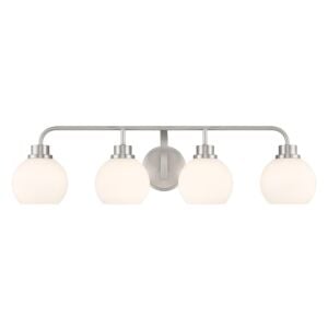 4-Light  Bathroom Vanity Light in Brushed Nickel