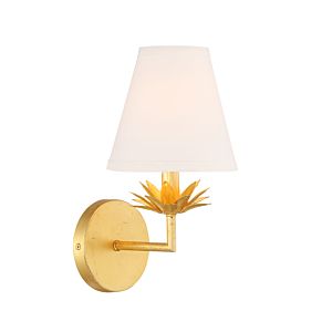 1-Light Wall Sconce in True Gold