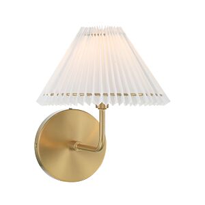 1-Light Wall Sconce in Natural Brass