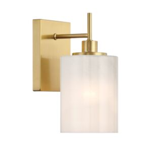 1-Light  Wall Sconce in Natural Brass