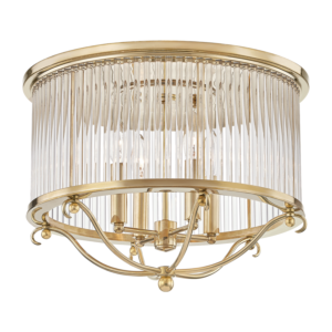  Glass No.1 by Mark D. Sikes Ceiling Light in Aged Brass