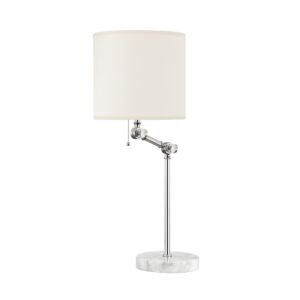 Essex 1-Light Table Lamp in Polished Nickel