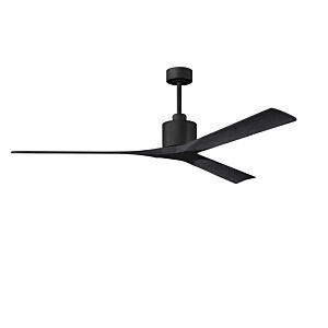 Nan XL 6-Speed DC 72 Ceiling Fan in Matte Black with Matte Black blades