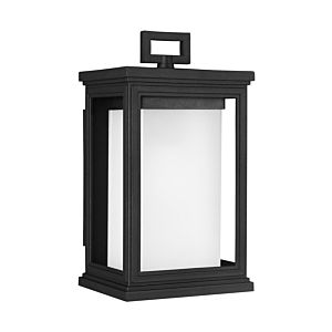 Feiss Roscoe 11.5 Inch Outdoor Wall Lantern in Textured Black