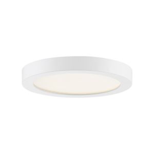 Quoizel Outskirts 8 Inch Round Ceiling Light in White Lustre