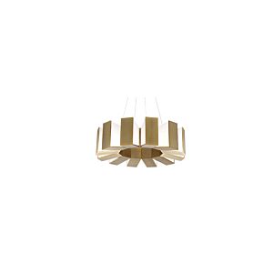 Modern Forms Chronos 50 Inch Pendant Light in Aged Brass