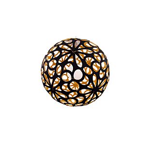 Modern Forms Groovy 48 Inch Pendant Light in Black and Gold and Brush