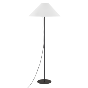 Pilar 1-Light Floor Lamp in Textured Black