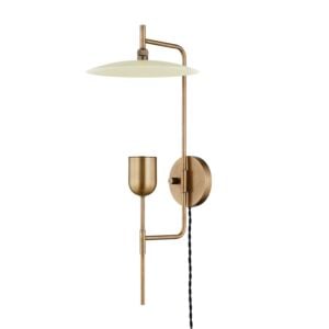 Manti 1-Light Wall Sconce in Patina Brass