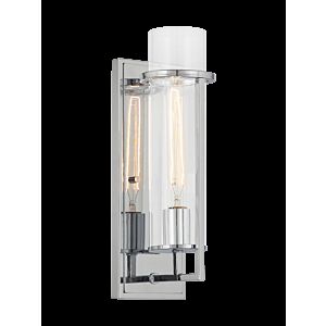 Matteo Tubulaire 1-Light Wall Sconce In Chrome