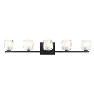 Carleton 5-Light Wall Sconce in Matte Black