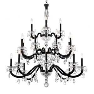 San Marco 20-Light Chandelier in Antique Silver