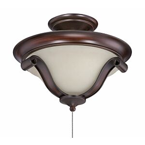 Craftmade Seville Fan Light Kit w/Convertible Pendant in Spanish Bronze with Creamy Frost Glass