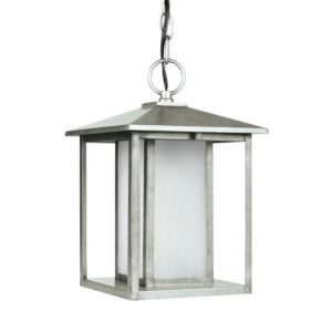 Sea Gull Hunnington Outdoor Hanging Light in Weathered Pewter