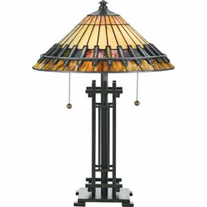 Chastain 2-Light Table Lamp in Bronze Patina