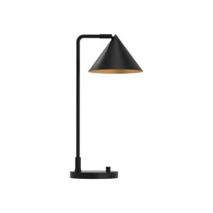 Remy 1-Light Table Lamp in Matte Black