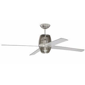 Torbeau 1-Light 52Hanging Ceiling Fan in Brushed Polished Nickel