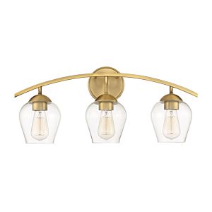 Bathroom Vanity Light in Natural Brass