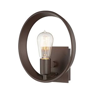 Theater Row 1-Light Wall Sconce in Western Bronze