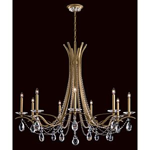 Vesca 9-Light Chandelier in Etruscan Gold