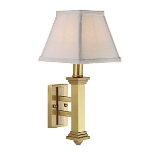 Wall Sconce 1-Light Wall Sconce in Satin Brass