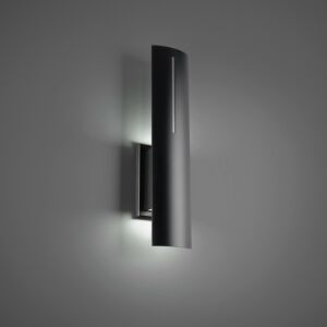 Aegis 2-Light LED Outdoor Wall Sconce in Black