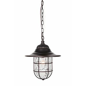 Craftmade Fairmont 14" Outdoor Hanging Light in Oiled Bronze Gilded