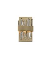 Allegri Glacier 12 Inch Wall Sconce in Brushed Champagne Gold