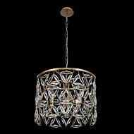 Triangulo 4-Light 22" Pendant in True Brass