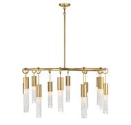 Chelsea 12-Light Chandelier in Warm Brass