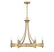 Camden 6-Light Chandelier in Warm Brass