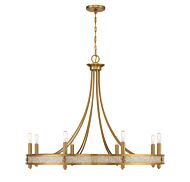 Camden 8-Light Chandelier in Warm Brass