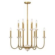 Oakhurst 12-Light Chandelier in Antique Gold