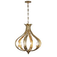 Atlas 6-Light Chandelier in Grecian Gold by Breegan Jane