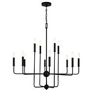 Avondale 12-Light Chandelier in Matte Black